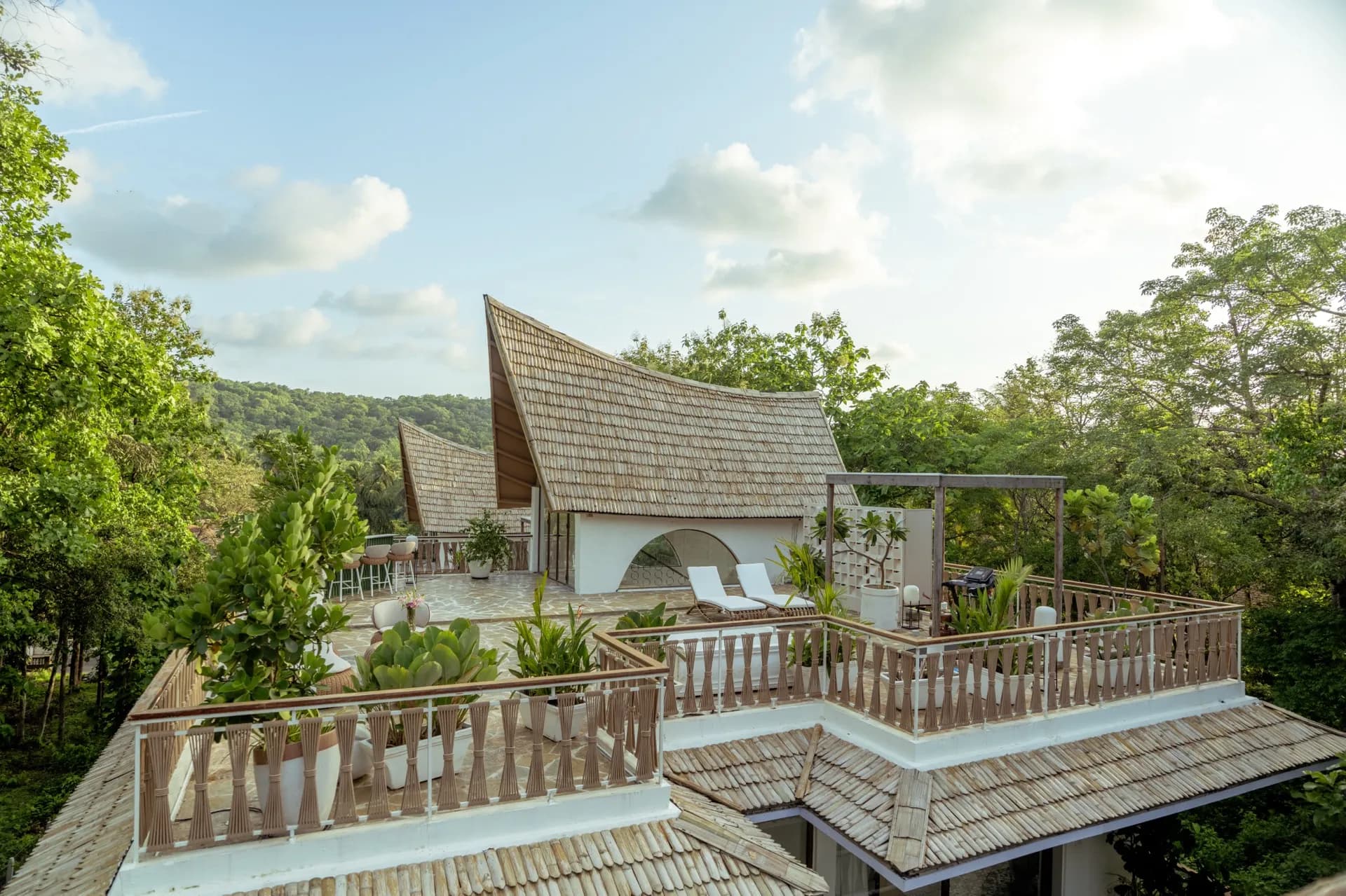 Villa exterior front view